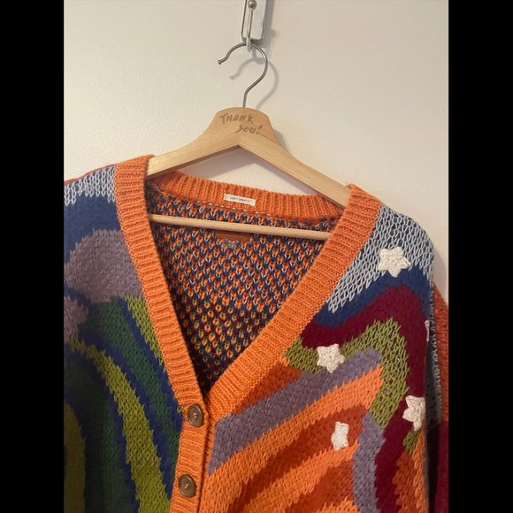 NWT MOTHER The Button Cardigan (Good Trip) - Picture 9 of 14